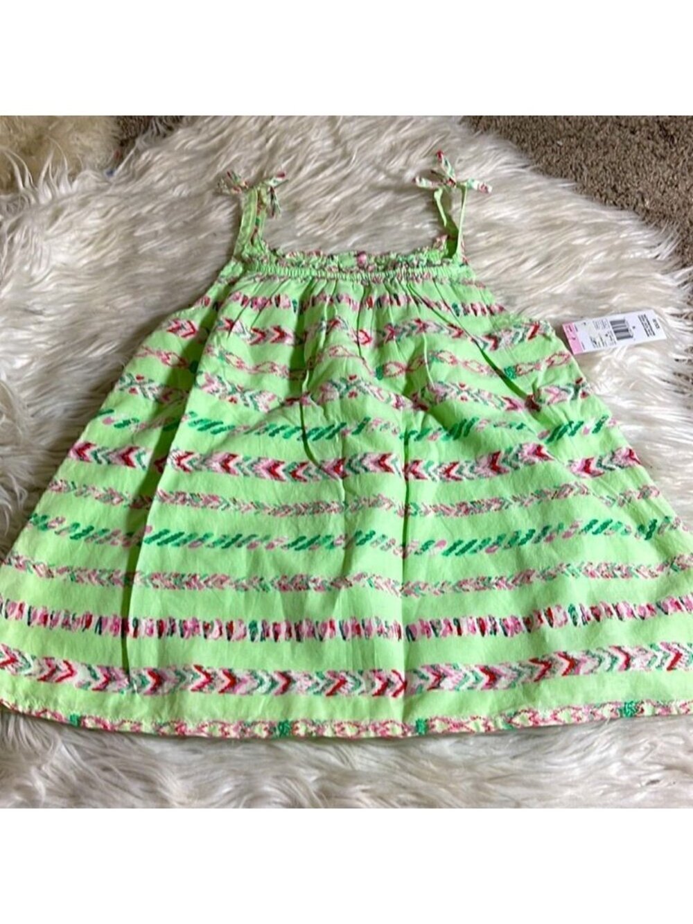 Toughskins Top Girls size Medium sleeveless cotton‎ Tunic Beach summer New - Picture 2 of 8